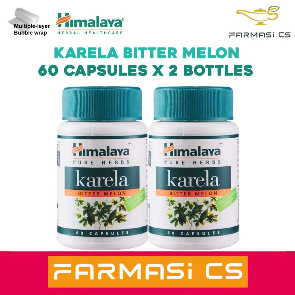 Himalaya Karela 60 capsules x 2 bottles EXP:11/2024 [ Bitter melon ...