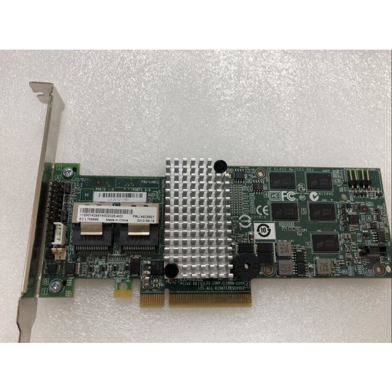 46C8927 IBM Serveraid M5015 SAS/SATA Controller 6Gb/s PCIe System x Ready Stock No Battery