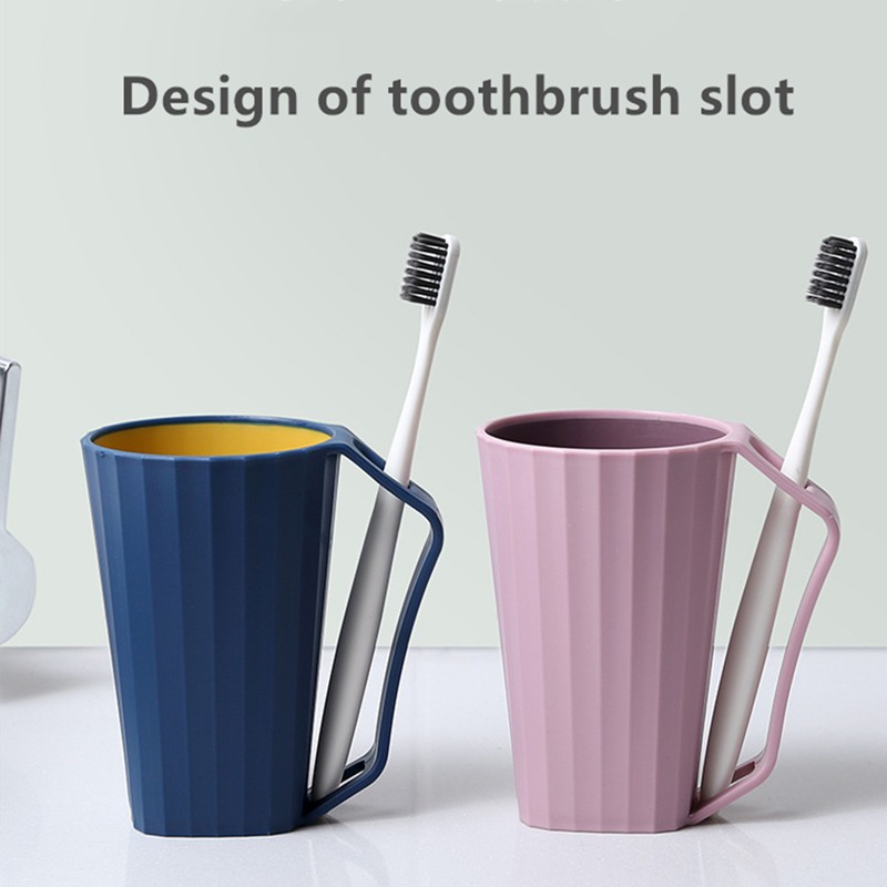 Durable Travel Bathroom Cups Tooth Brushing Mug Toothbrush Holder Gargle Cup Pink Blue Shopee Malaysia