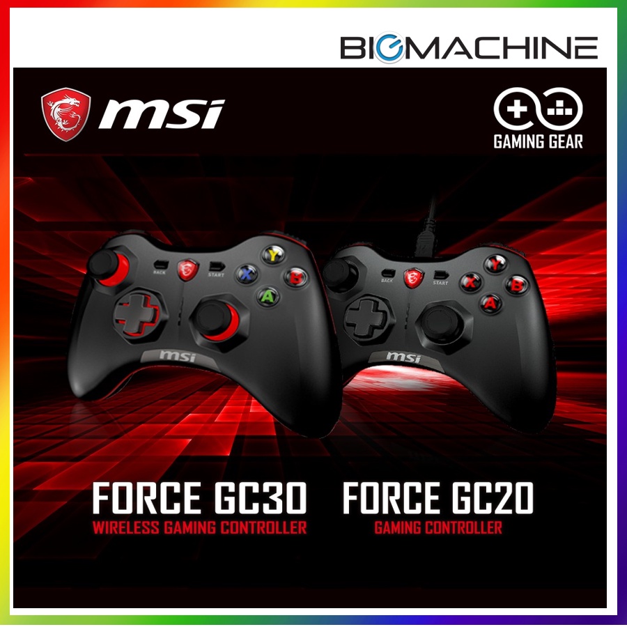 MSI force GC20 V2 WIRED | GC30 WIRED/WIRELESS Gaming Controller / PC ...