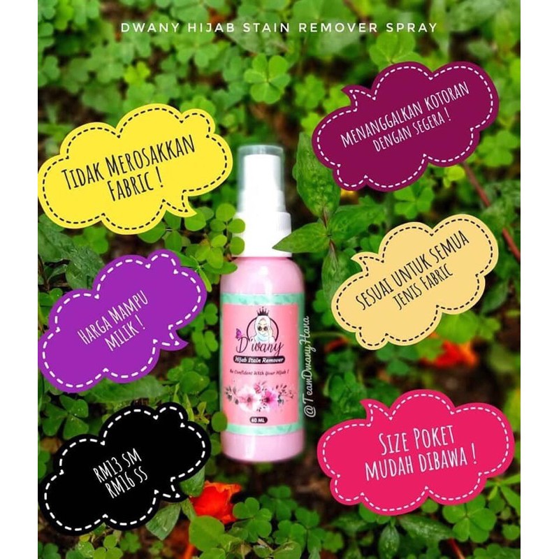 Hijab Stain Remover Ready Stock Spray Hilangkan Kotoran Shopee