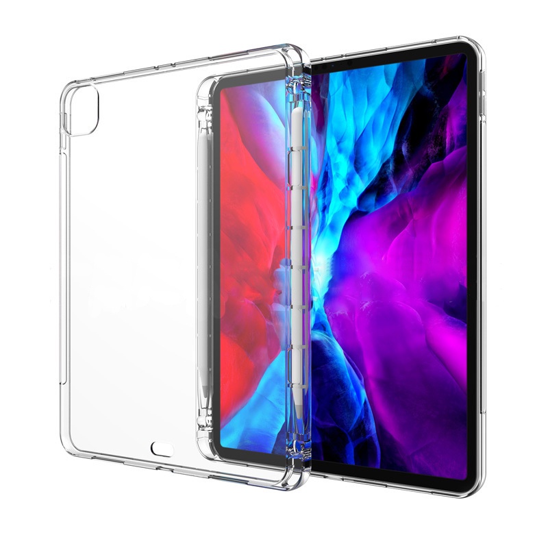 Clear Silicone Case For iPad Pro 11 12.9 2021 Inch Cover With Pencil