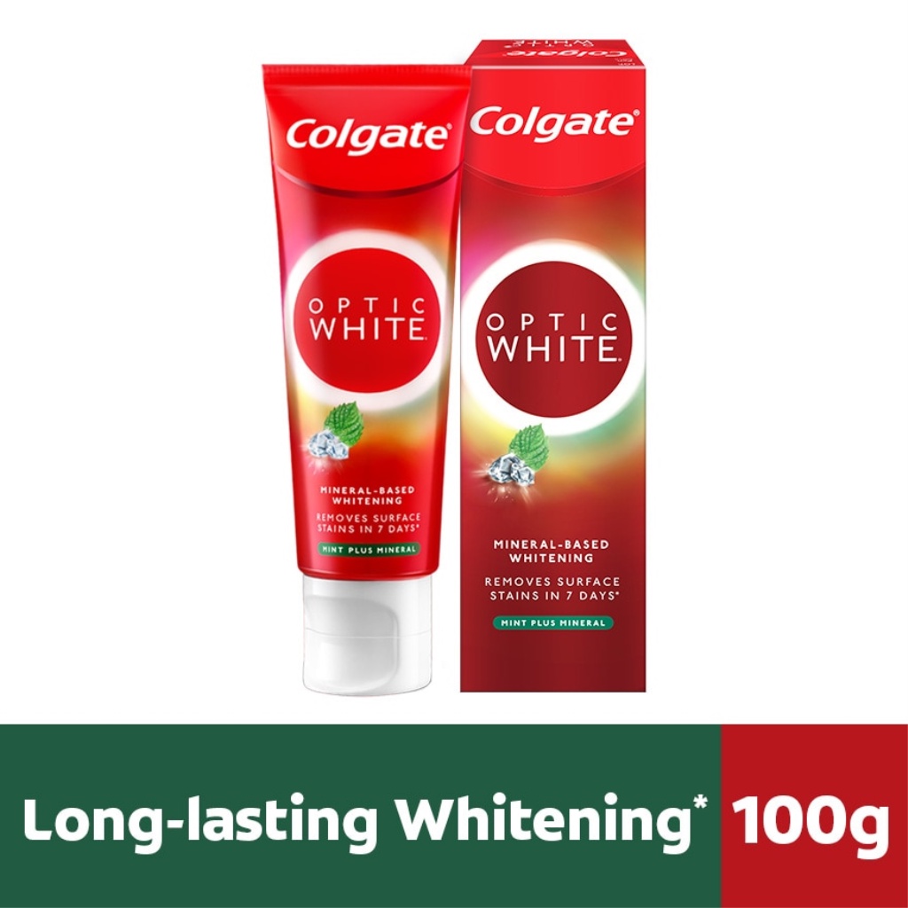 COLGATE Optic White Mint Plus Mineral Toothpaste 100g | Shopee Malaysia