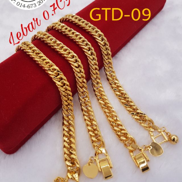 Emas Korea 24K Shine Pung Store Gelang  Tangan  Dewasa  GTD 