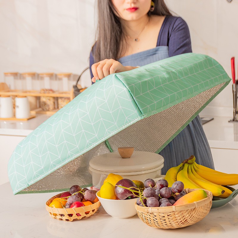 3in1 home kitchen aluminum foil vegetable cover fabric food cover meal