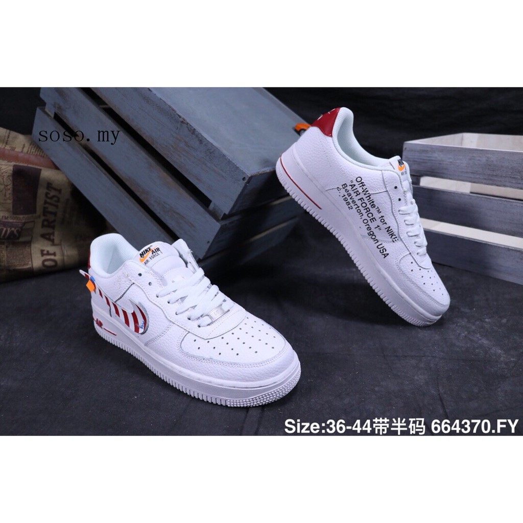 Ready Stock Nike Air Force 1.07 men women shoes low top sneakers white |  Shopee Malaysia