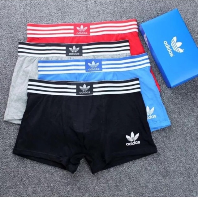 Generalmente Derecho Terapia Ready stock]4pcs Adidas Ori Men's boxer brief underwear | Shopee Malaysia