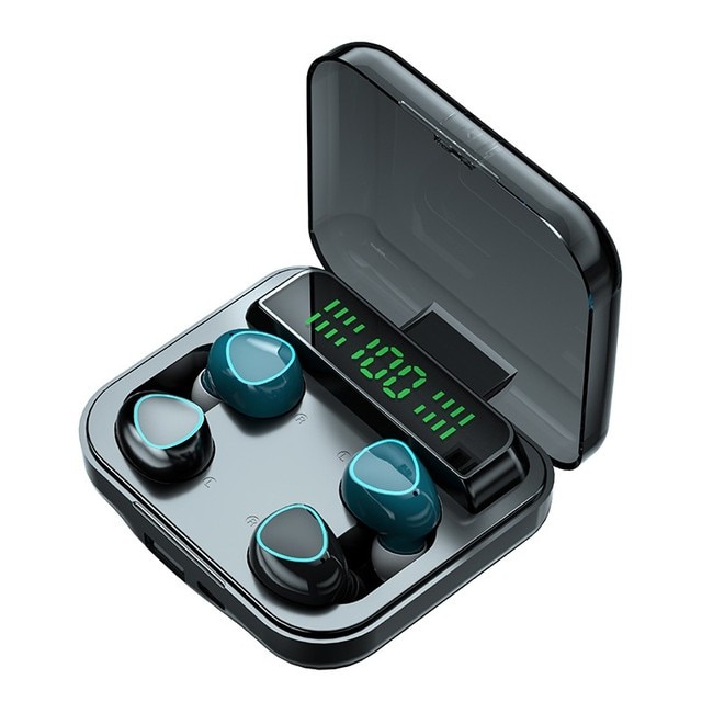 Wireless Earphones Sweethearts Couple TWS 5.1 Bluetooth Touch Digital Display Headsets HIFI 9D Stereo Noise Reduction Earbuds Charging Box