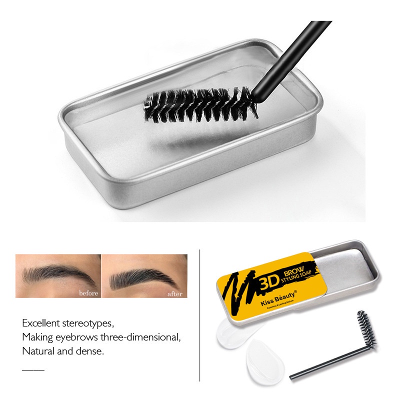 [Hot] Colorless Transparent Eyebrow Cream Setting Soap Anti-Sweat Natural Eyebrow Gel