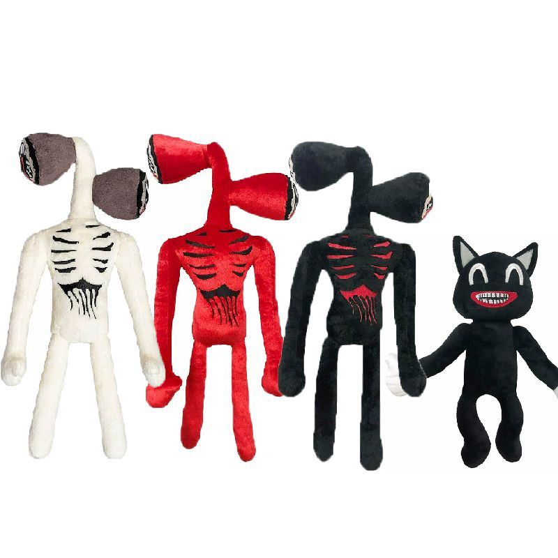 siren head and cartoon cat toys