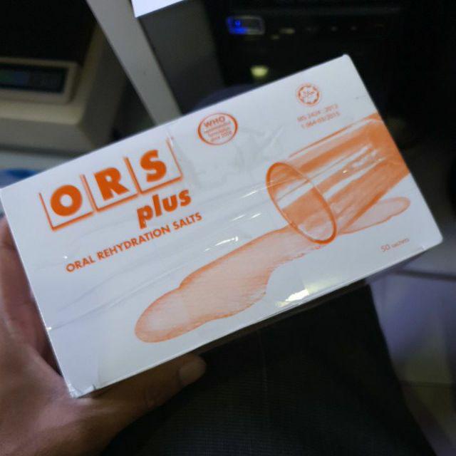 ORS plus oral rehidration salt Orange flavour expire 01/21 