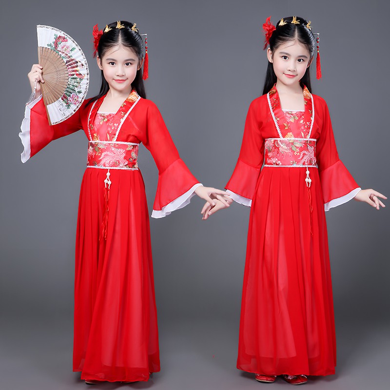 School Day Stage Performance Chinese Style Baby Kids Girls Princess ...