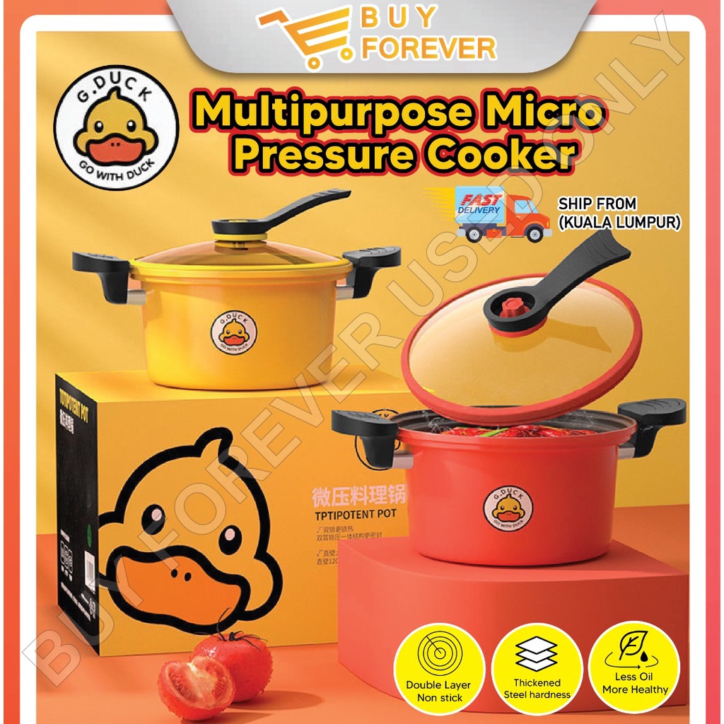 3.5L G. Duck Micro Pressure Cooking Pot Yellow Duck MultiFunction Soup