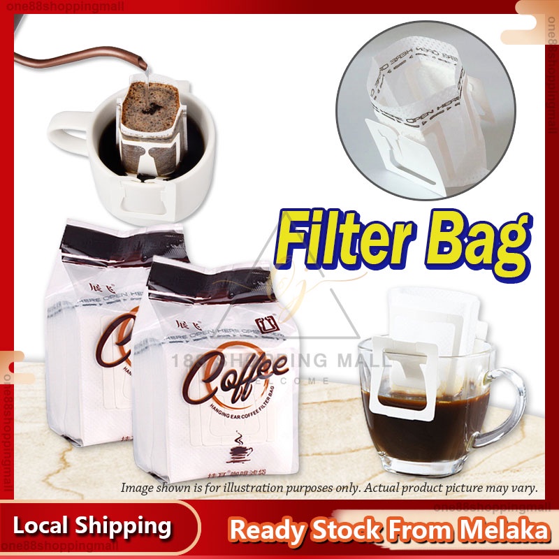 Disposable Coffee Filter Bags Portable Hanging Ear Style 50Pcs/Coffee Filters Eco-Friendly Paper Bag For Espresso Coffe