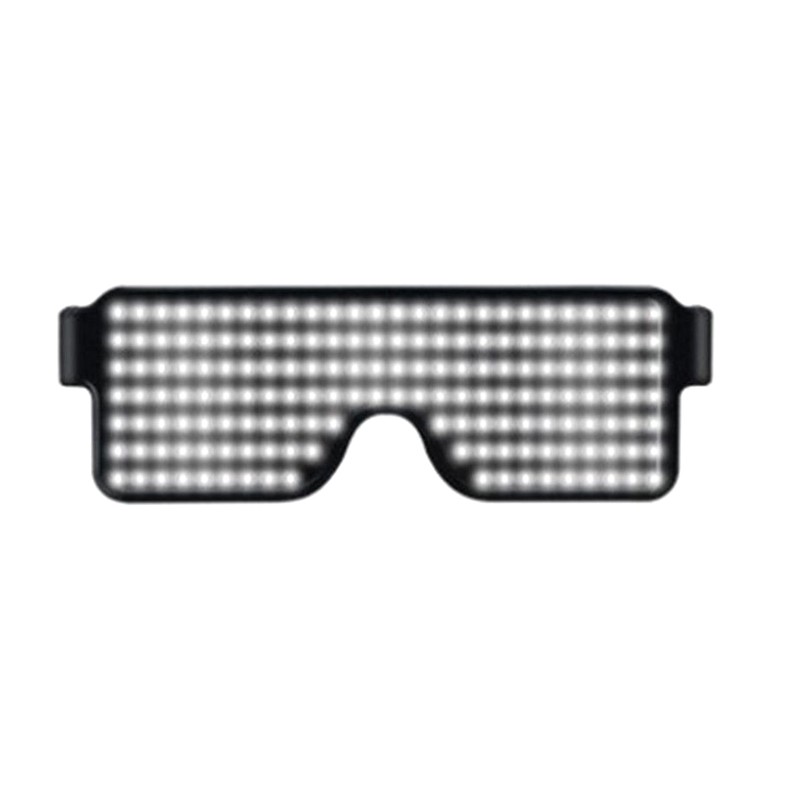 Sunshay LED Light Glasses,LED Flash Glasses,8 Adjustable Patterns Luminous Flashing Shades Eye Wear USB Rechargeable Bar Nightclub Party Atmosphere Equipment 