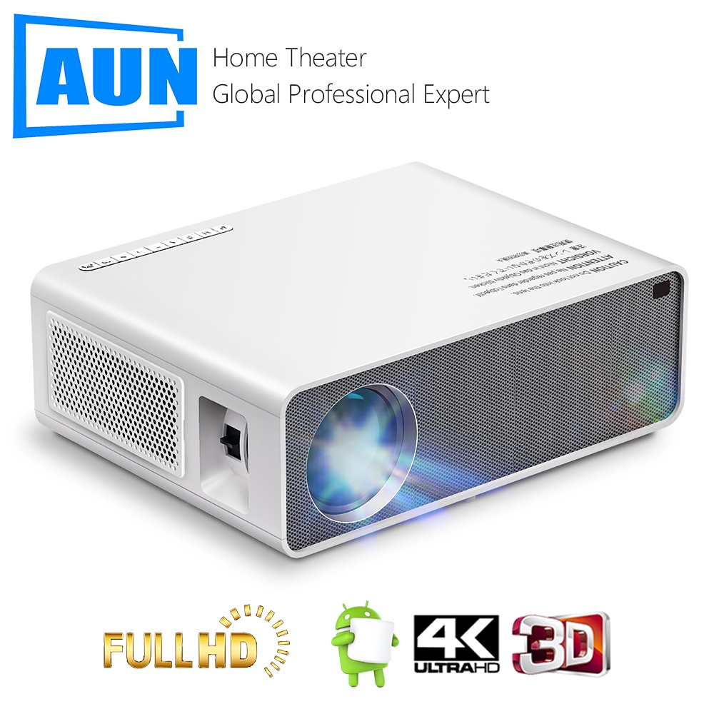 AUN AKEY7 MAX Projector Full HD 1080P 7500 Lumens Video Projector LED Projector Home Mobile Support 4K Projector