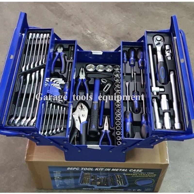 Professional KW 86Pcs Tool Set Tools Box Set Box Socket Set
