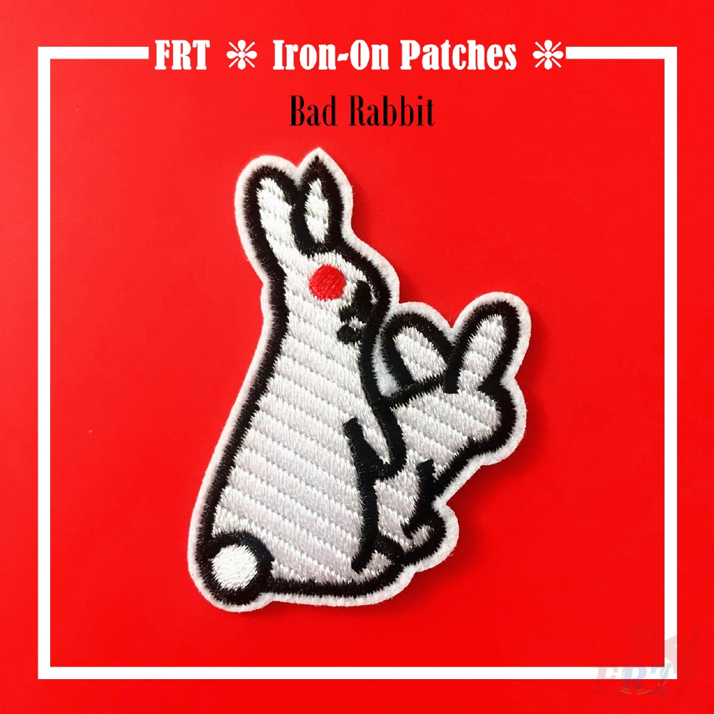 Fashion Brand Fxxking Rabbits Fr2 Iron On Patch 1pc Diy Sew On Iron On Badges Patches Shopee Malaysia