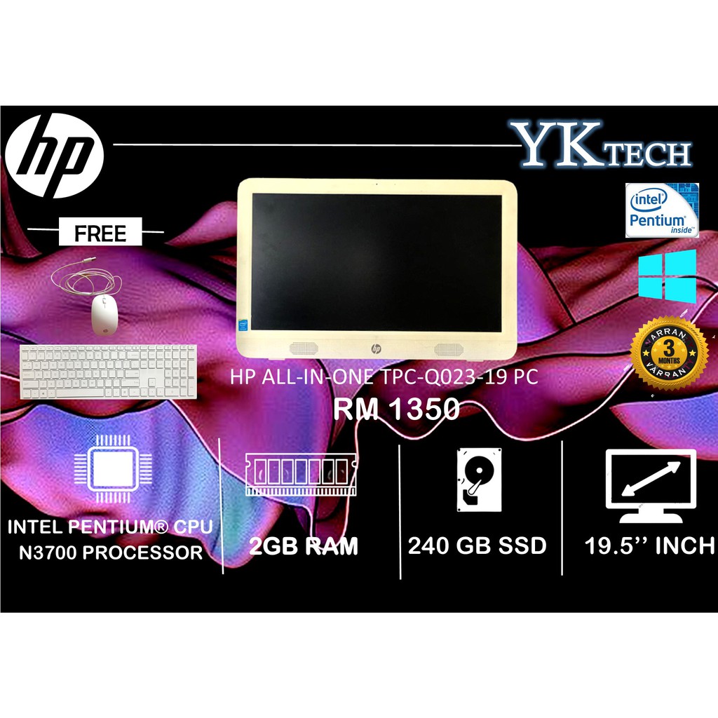 HP AllInOne TPCQ02319 PC [SECONDHAND/USED/REFURBISHED] Shopee