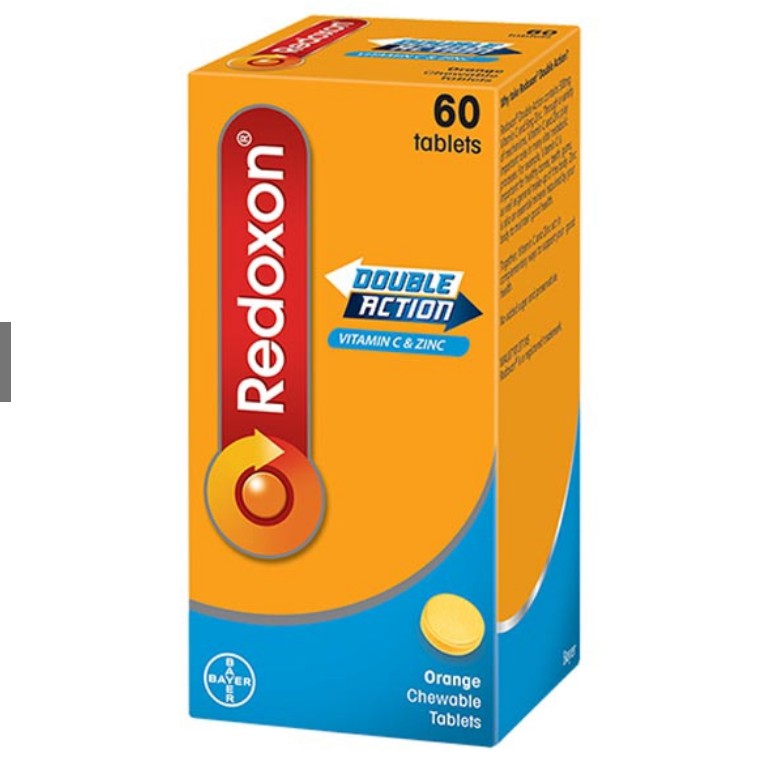 Redoxon Double Action Vitamin C & Zinc Chewable Tablets 60's Shopee