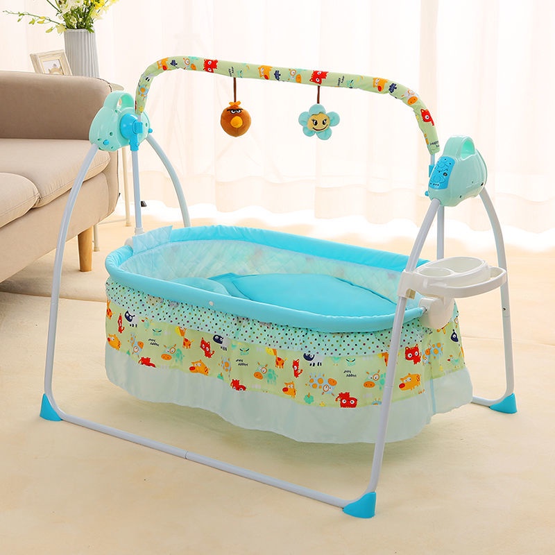 Baby Electric Smart Bassinet Newborn Baby Cradle Foldable Multifunctional 0-3 Years Old Newborn