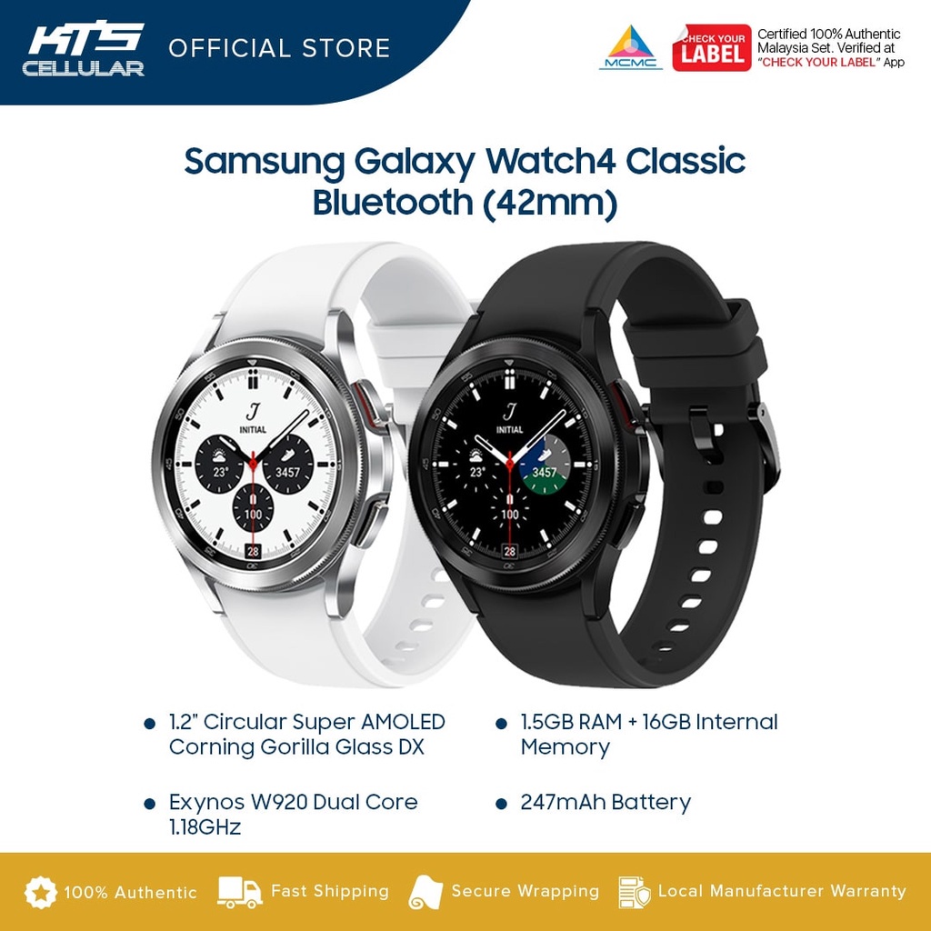 samsung galaxy watch 4 classic bluetooth smartwatch r880 42mm black