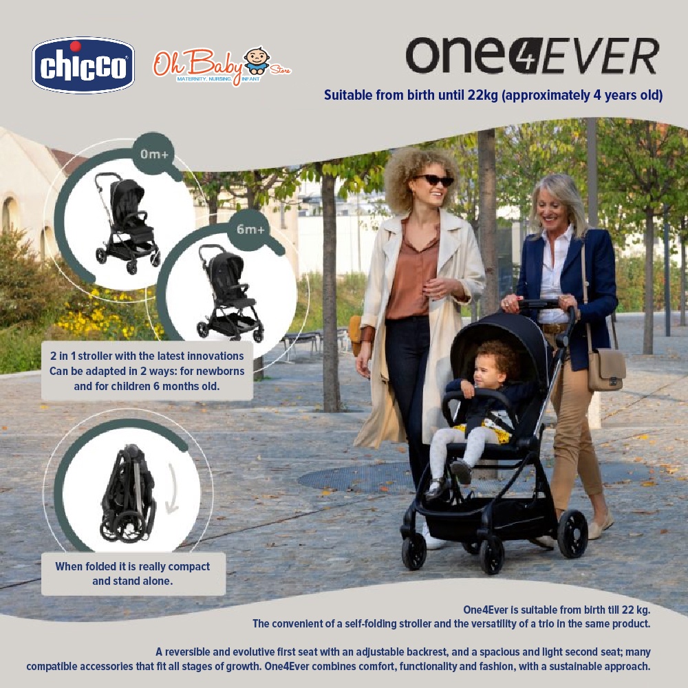 Chicco 2 2024 in 1 stroller