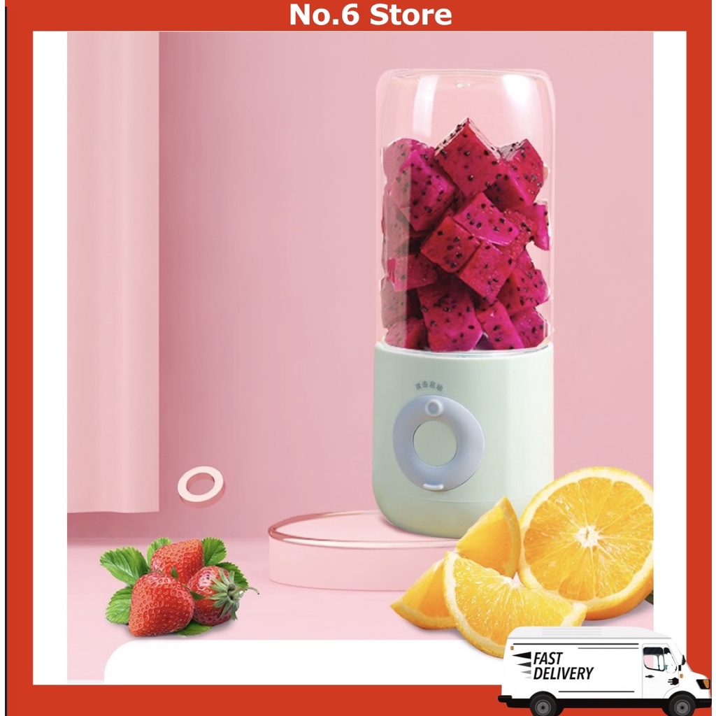 Gift Set Electric USB Fruit Juicer 6 Blades Juicer Smoothie Blender Mini Mixer Squeezer portable blender fruit blender