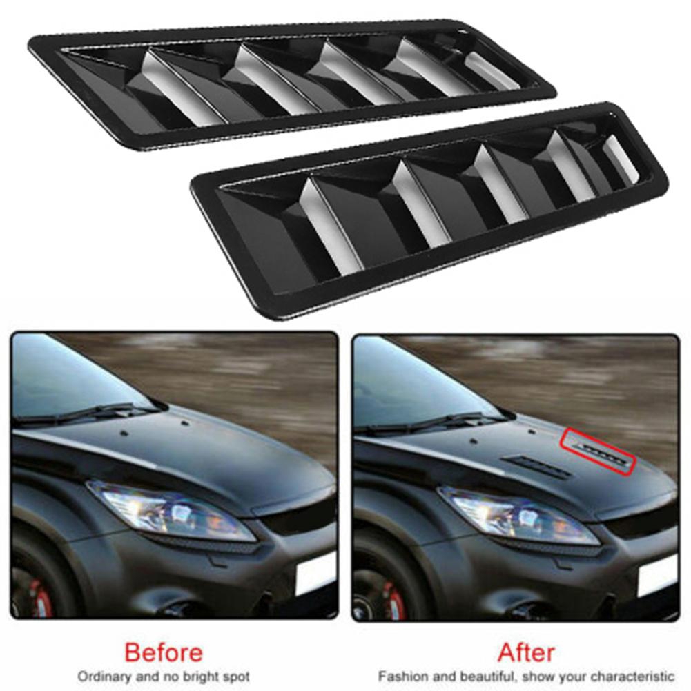 2pcs Car Hood Scoop Styling Air Vent Trim Louver Air Flow Intake Decor Hood Vent Pair Vents Scoop Bonnet Louvers Spoiler Trim Shopee Malaysia