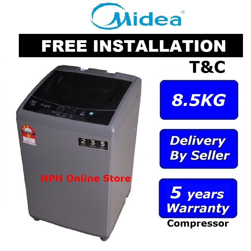 MIDEA 8.5kg Fully Auto Washing Machine washer MFWEC850 mesin basuh 洗衣机