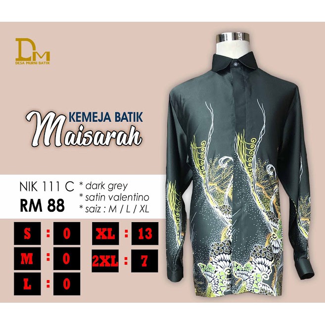 KEMEJA BATIK LELAKI READY STOCK  Shopee Malaysia