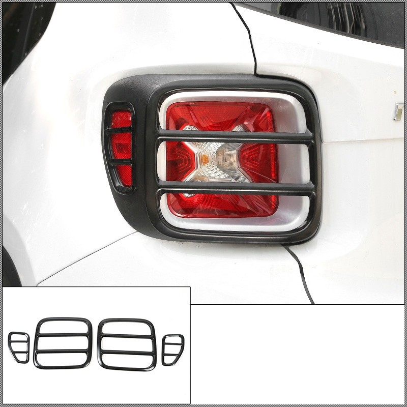 For Jeep Renegade 2015-2017 ABS Rear Bumper Fog Tail Light Lamp Cover Trim