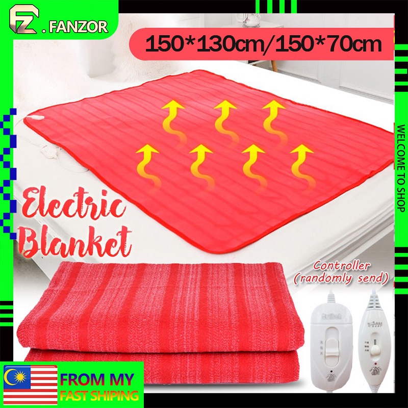 【Ready Stock】220V Electric Heating Blanket Flannel Soft Winter Warming Warm Heated Pad Home New
