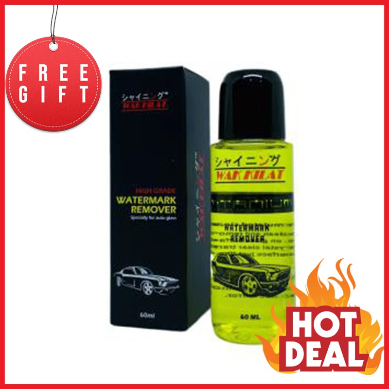 Hot Ori Wak Kilat Watermark Remover Hilangkan Kesan Air Cermin Kereta Kaca Tingkap Windshield Body Exterior Care Shopee Malaysia