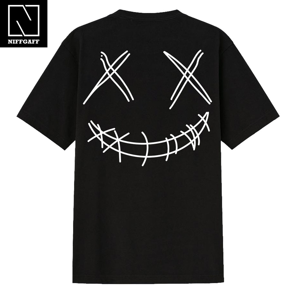 Niffgaff Clown Smile T Shirt 100% Cotton Short Sleeve Unisex Round Neck ...