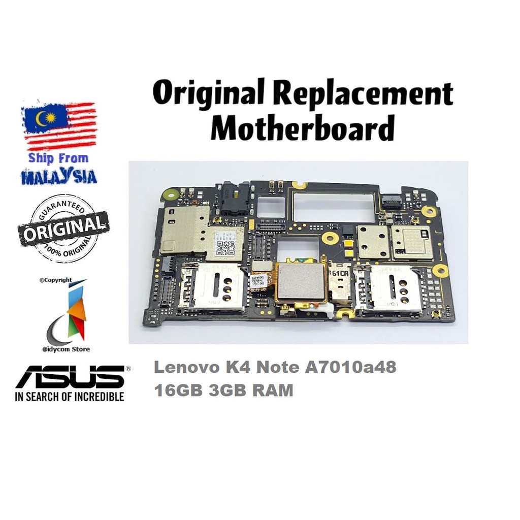 Lenovo K4 Note A7010a48 A7010 16GB 3GB RAM Motherboard Main Board