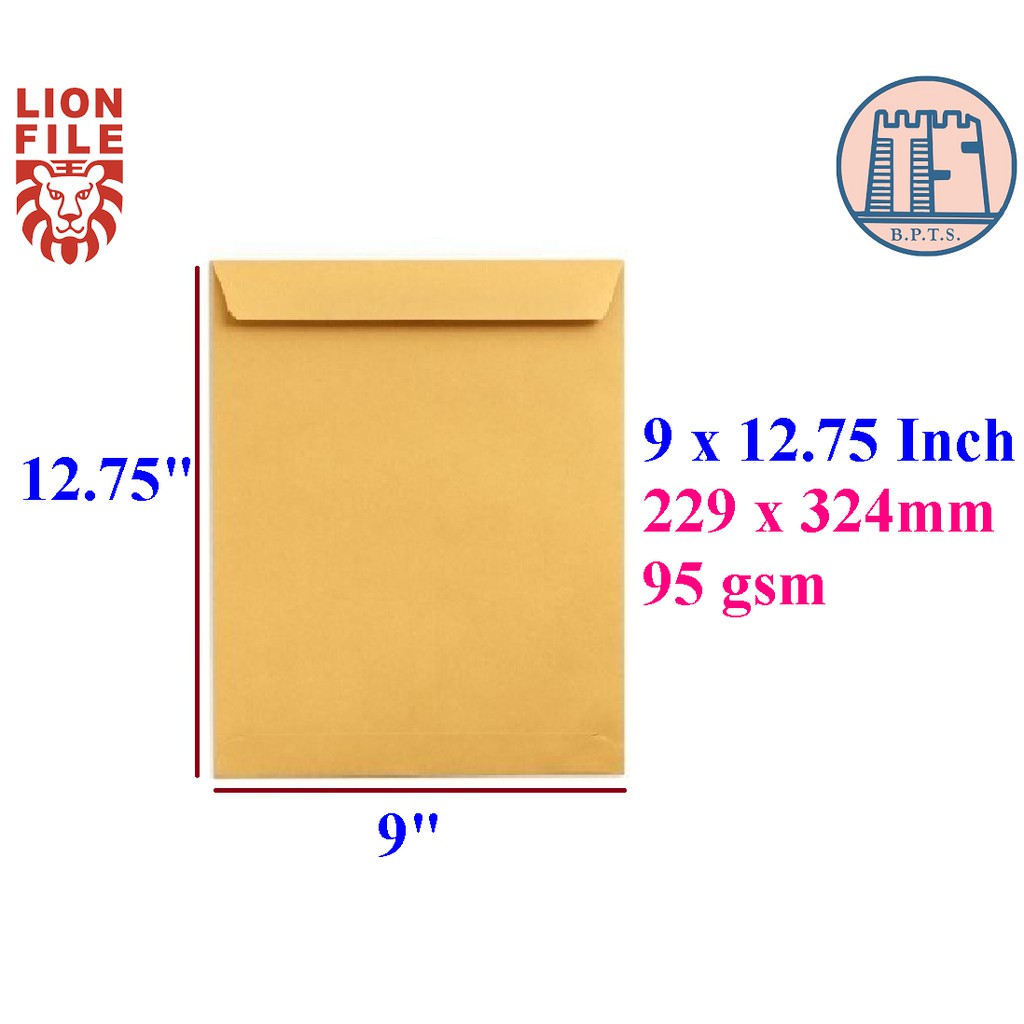 9" x 12.75" Super Brown Envelope / Sampul Surat Coklat 9 x ...