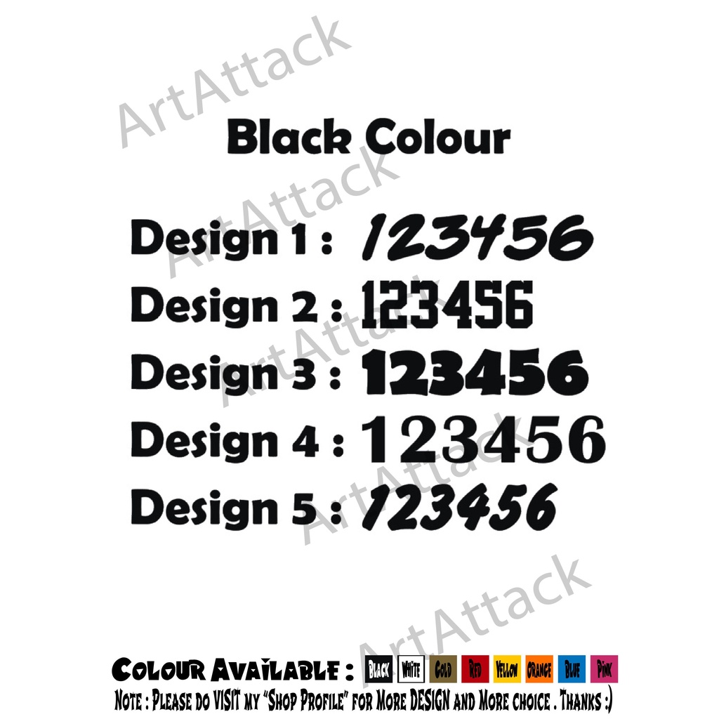 [READY STOCK] A4 Size Number Sticker for Aqua Bobo Balloon ( Heavy Duty ...