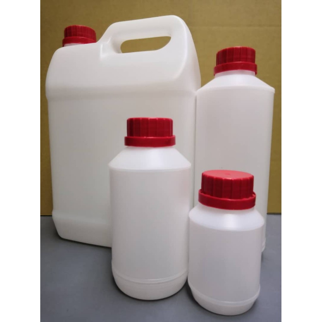 HDPE Plastic Bottle with Screw Cap and Stopper / 1000ml / 500ml / 200ml ...