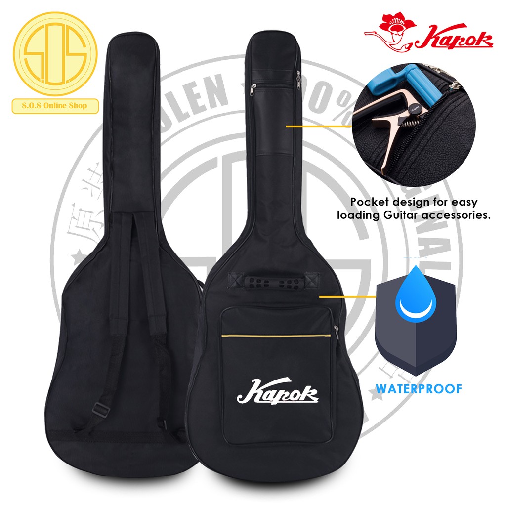 Kapok Guitar Bag 41" Double Straps Backpack Waterproof Guitar Bag