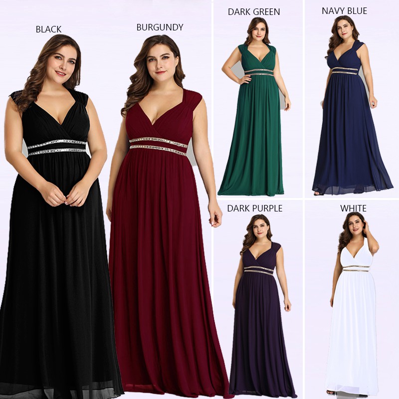Women Plus Size Wedding Gown Formal Evening Casual Party Dinner
