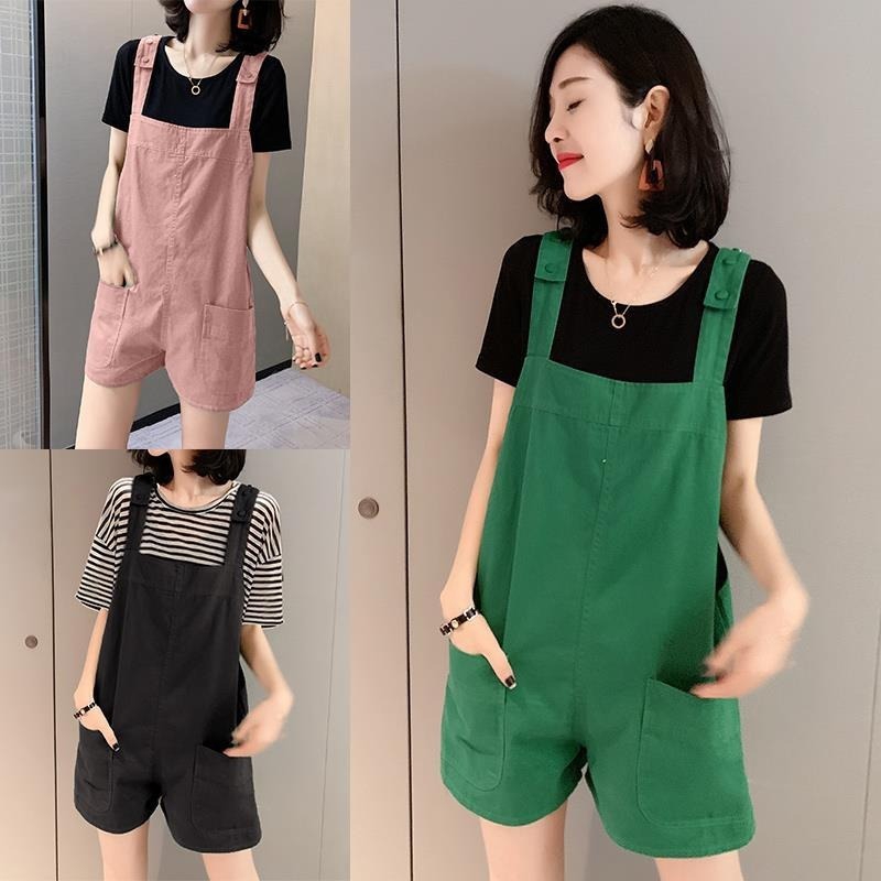 green short overalls