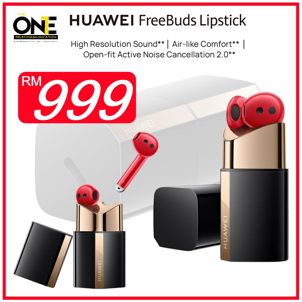 Huawei FreeBuds Lipstick Stainless Steel Wired Charging Case / Dual-Device Connection - 100% Original