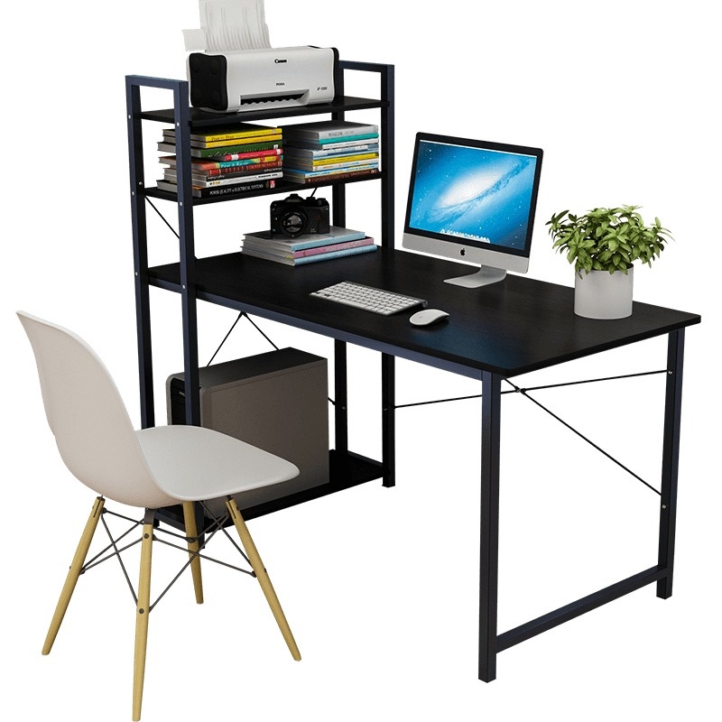 Malaysia Ready Stock Study Computer Table Laptop Desk With 4 Tier Book