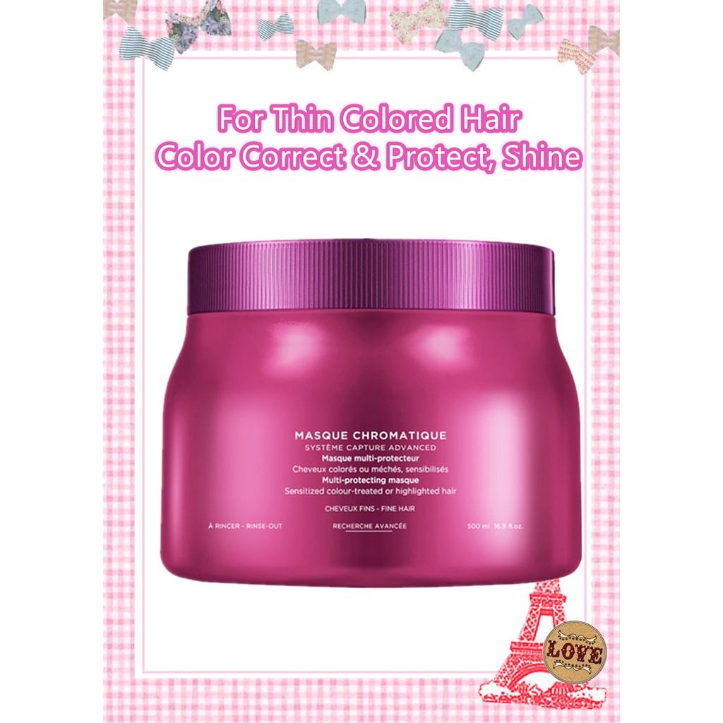 500ml Kerastase Reflection Masque Chromatique Fine Hair Color Mask