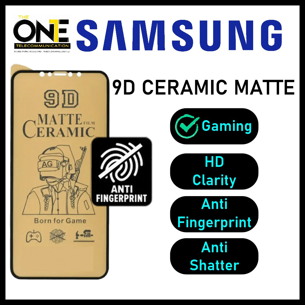 Ceramic Soft Film Screen Protector Samsung A / M / Note 20 Series 9D Ceramic Matte Screen Protector [GAMING MATTE]