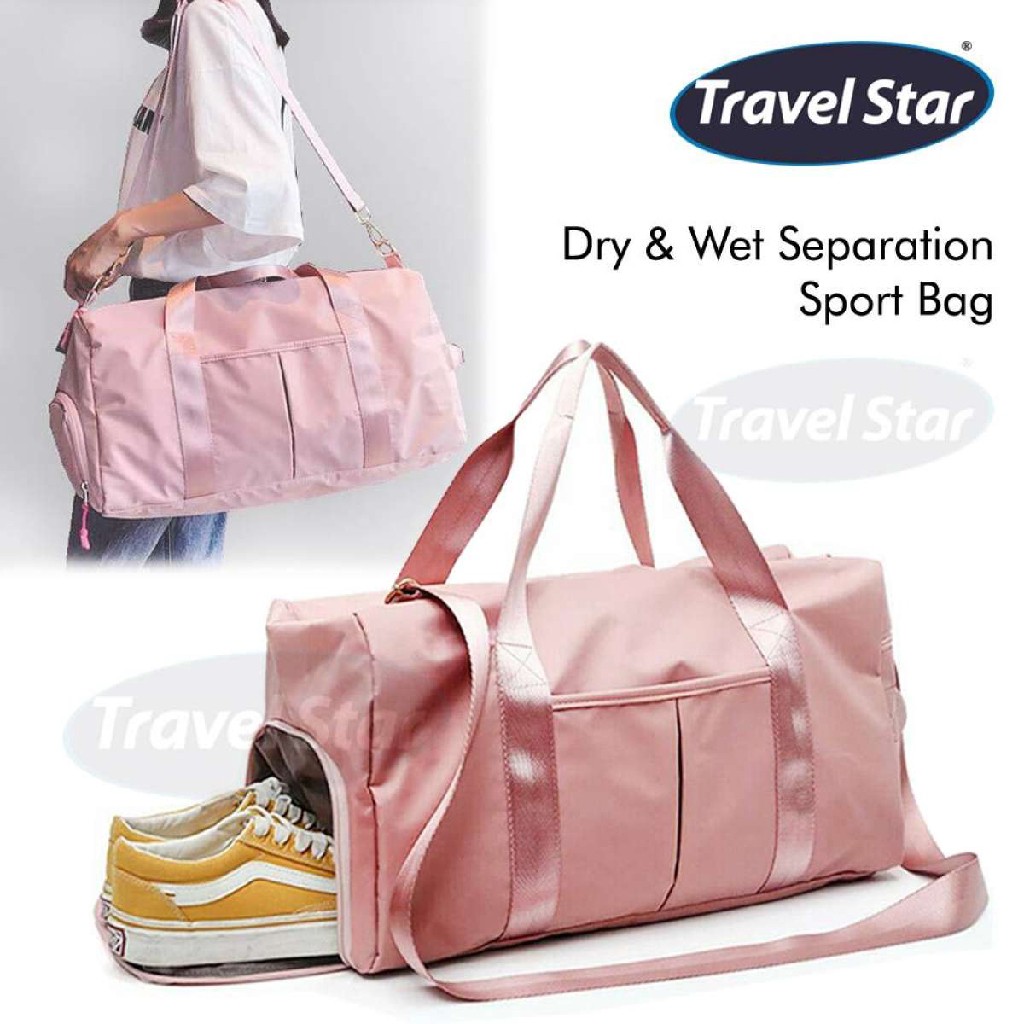 Travel Star Travel Duffle Bag Waterproof Weekender Bags Oxford Cloth Luggages Handbag Shoulder Bag Traveling Bag Dry