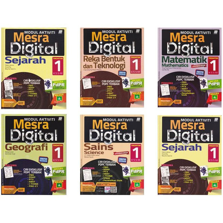 (MESRA DIGITAL) MODUL AKTIVITI TINGKATAN 1 FORMAT PT3 MULAI 2021