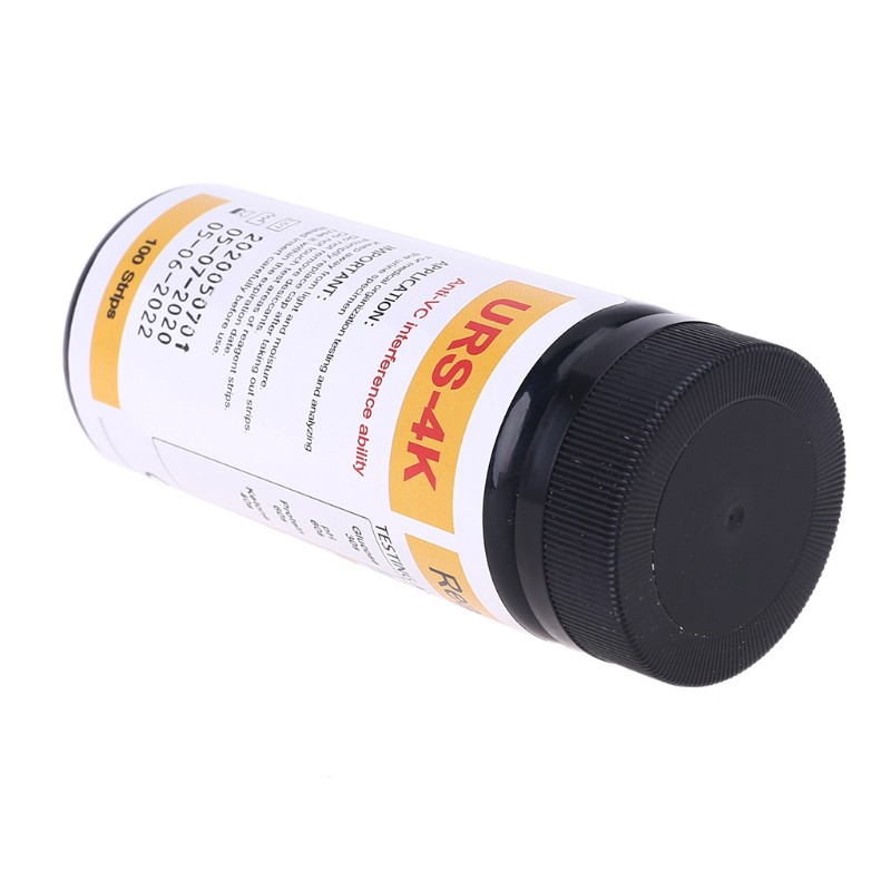 Reliable Durable Get Accurate Results 100 Pcs URS-4K Test Strips Glucose pH Protein Ketone Blood Urine - Image 2