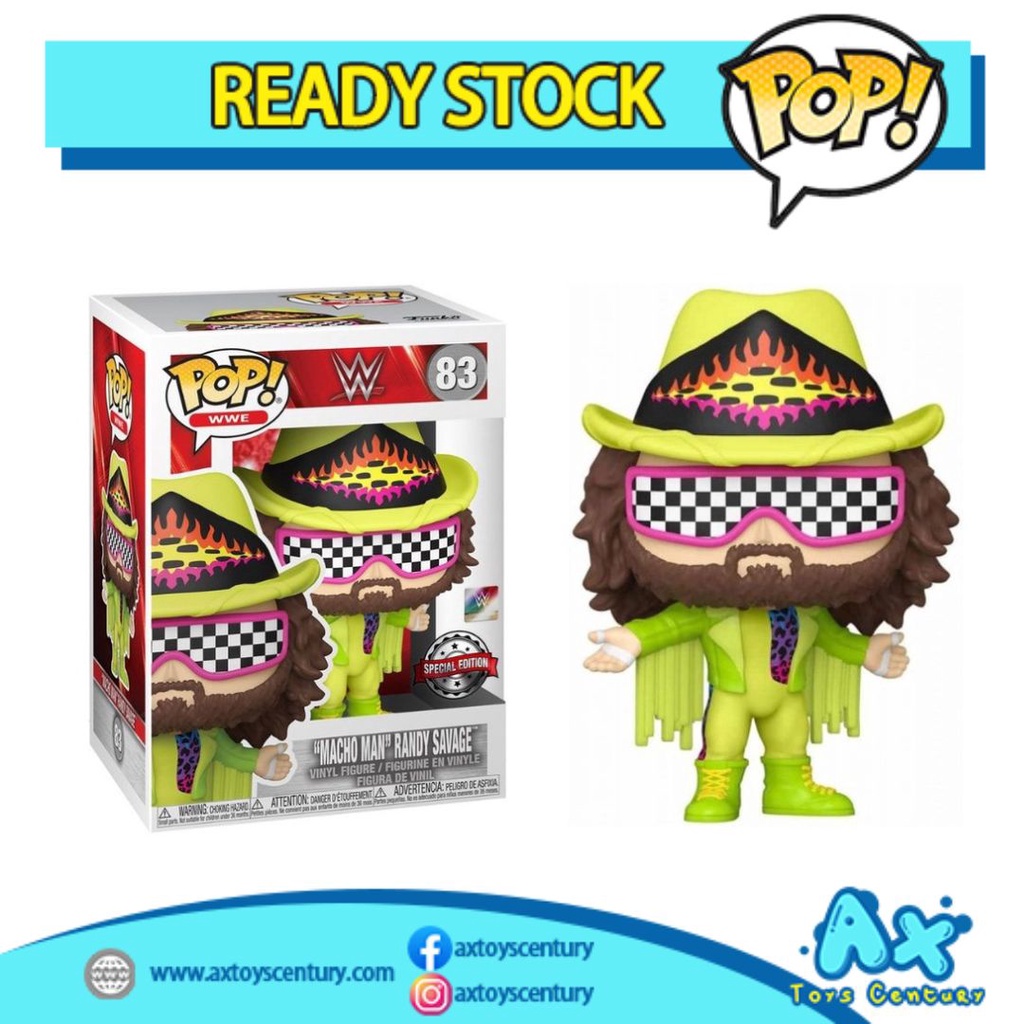 Funko Pop! WWE - Macho Man Randy Savage #83 Special Edition 100% Genuine